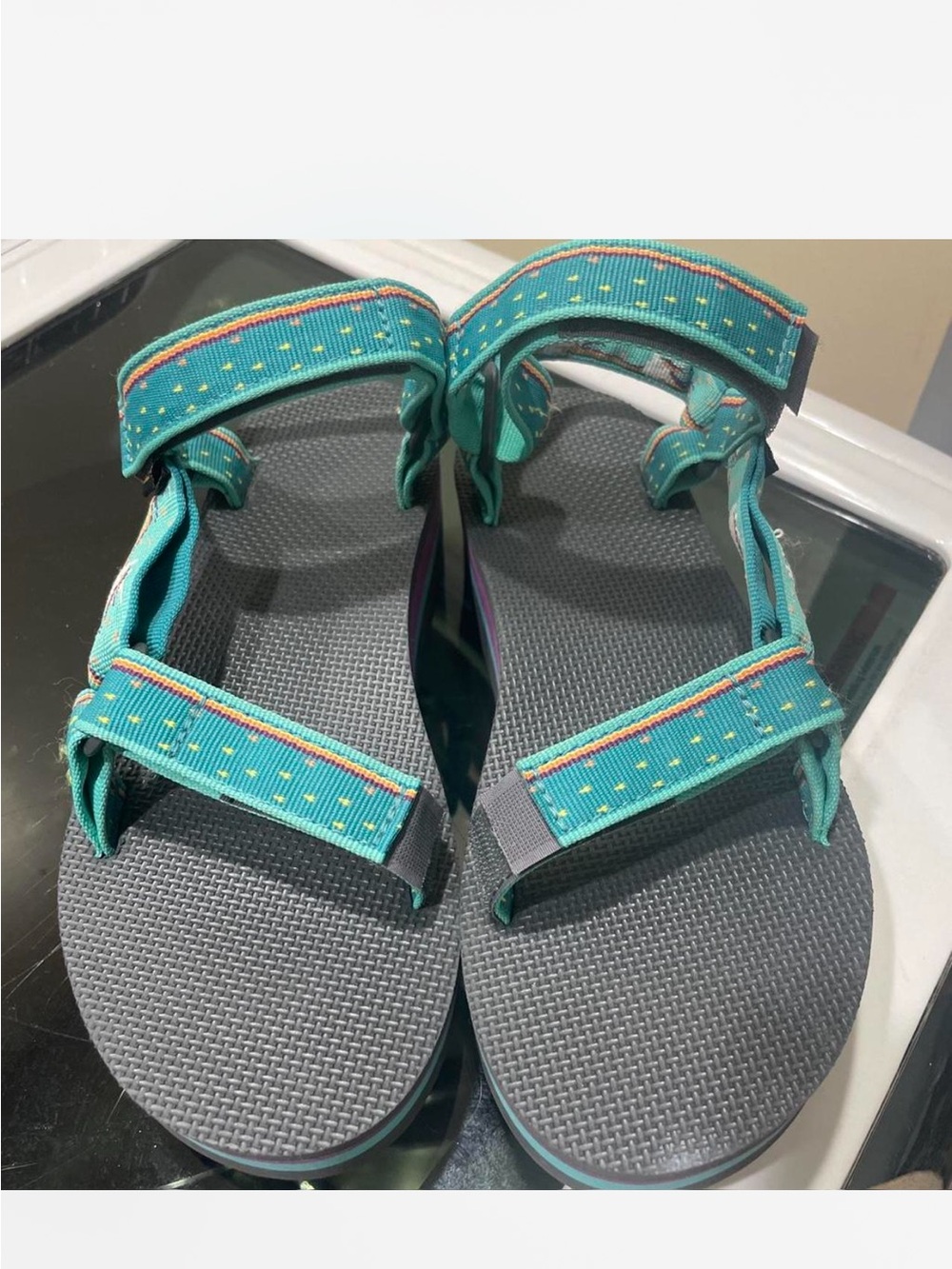 Teva Women's Flatform Universal Sandals in the "Unicorn Waterfall" - Picture 7 of 8